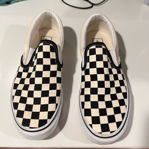 Vans checkerboard slip-on size 7M/8.5W